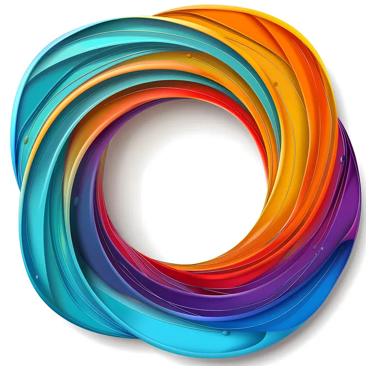 Colorful Swirling Circle