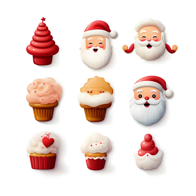 Christmas Themed Cupcakes