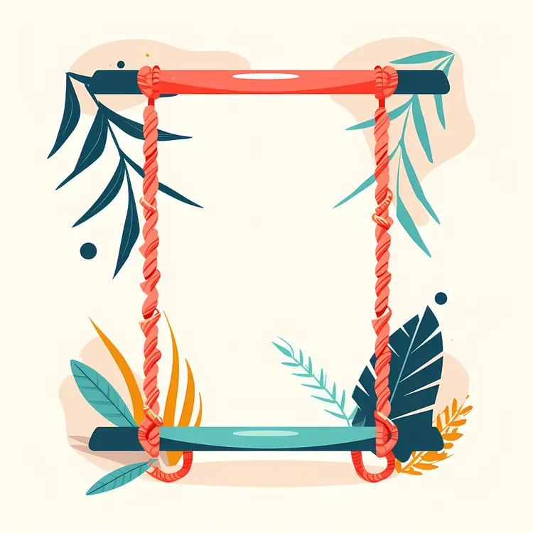 Colorful Swing Frame with Playful Elements