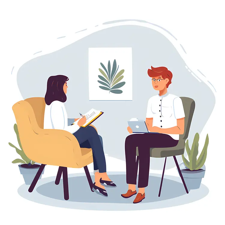 Illustration of a Therapy Session