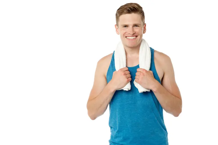 Man with Towel After Workout
