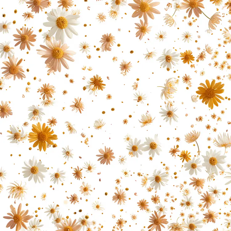 Yellow and White Flowers in Bloom