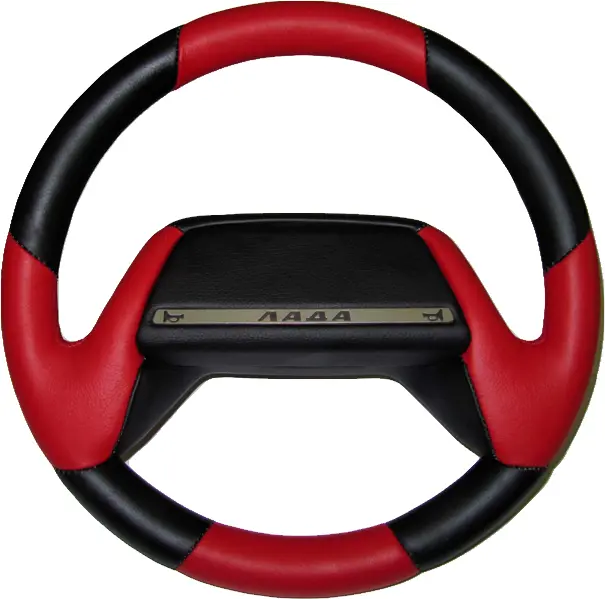 Red and Black Steering Wheel