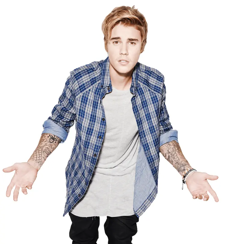 Man in Plaid Shirt with Tattoos