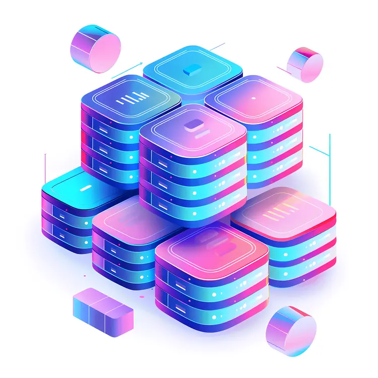 Colorful Digital Data Servers