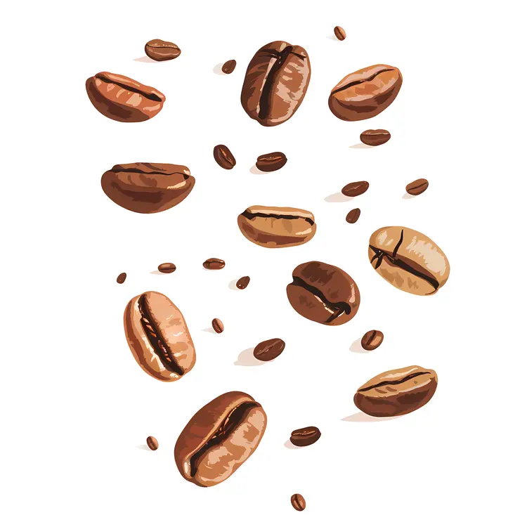 Brown Roasted Coffee Beans