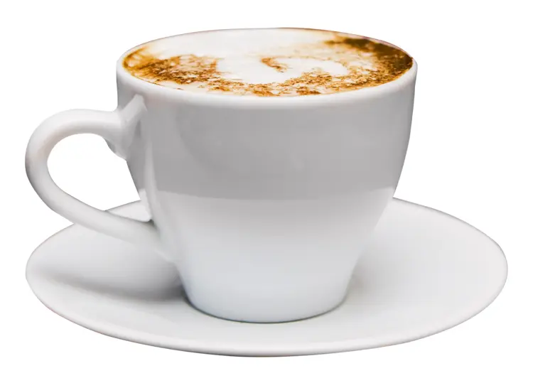 White Coffee Cup on Saucer