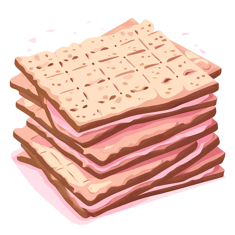 Crackers with Pink Cream Layers