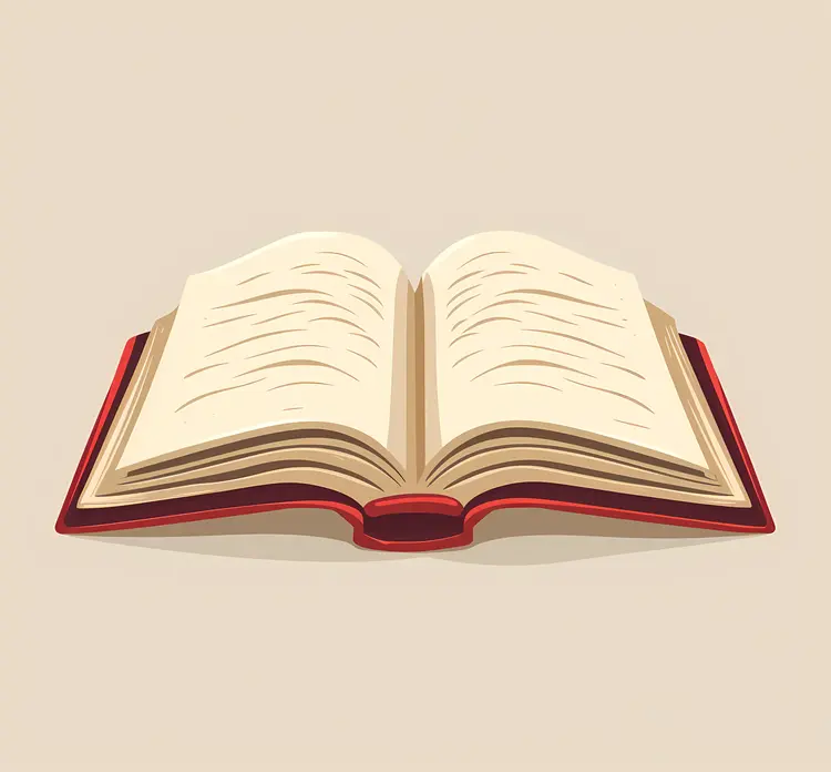 Open Book Illustration