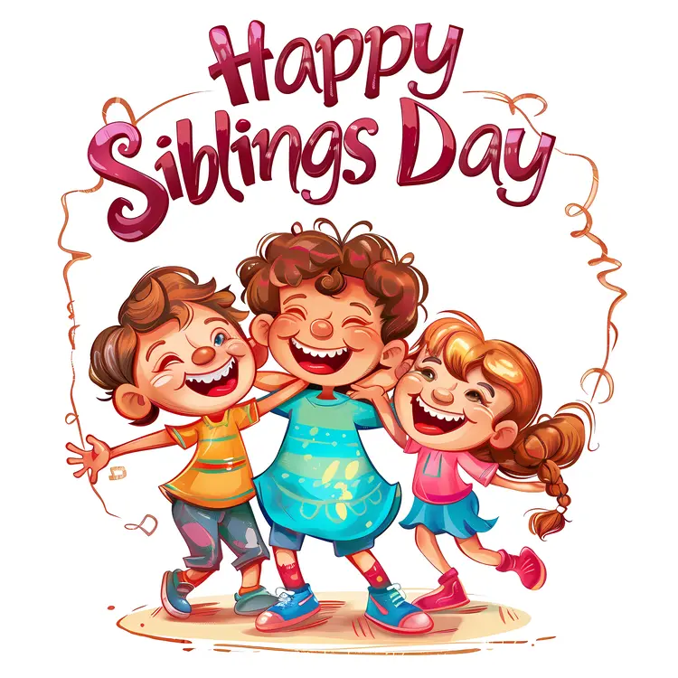 Happy Siblings Day with Three Kids