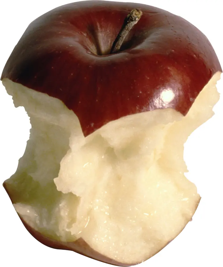 Bitten Red Apple
