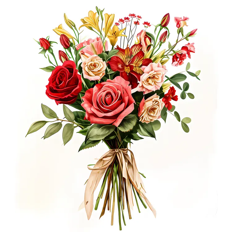 Elegant Bouquet of Mixed Flowers