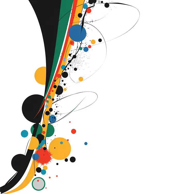 Abstract Colorful Circles Design