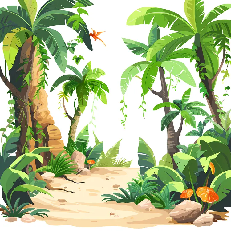 Sunny Jungle Path
