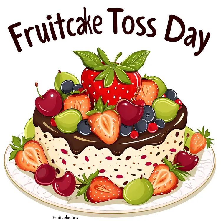 Fruitcake with Berries for Fruitcake Toss Day