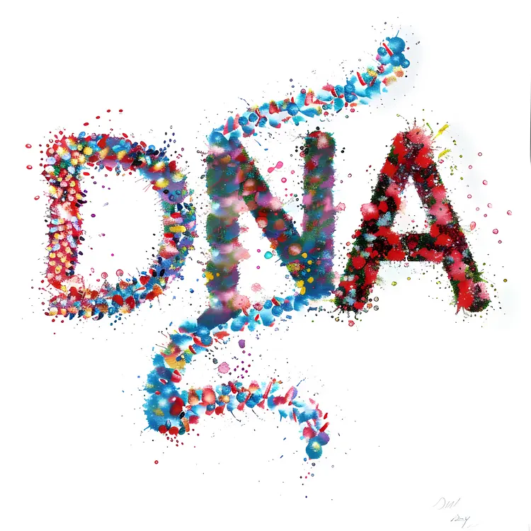Colorful DNA Art