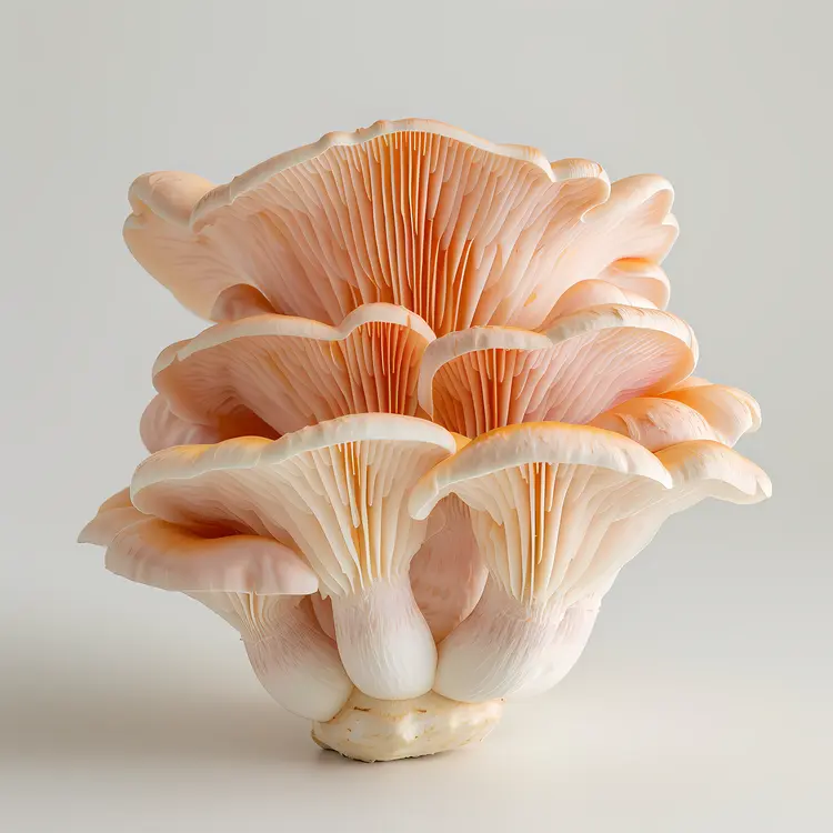 Cluster of Pink Mushrooms