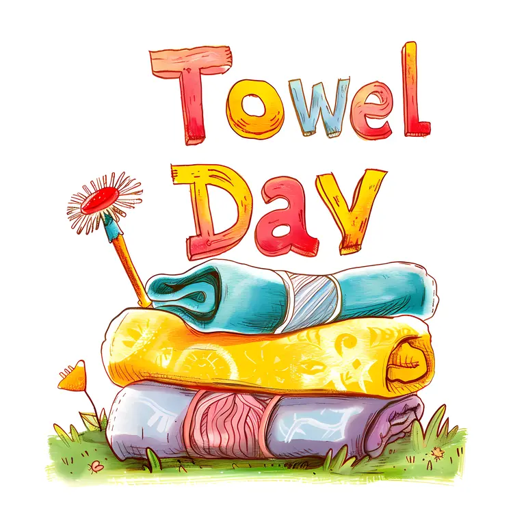 Colorful Towels for Towel Day