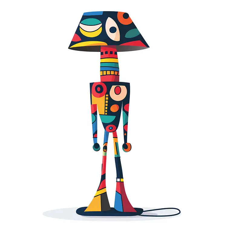 Colorful Abstract Lamp