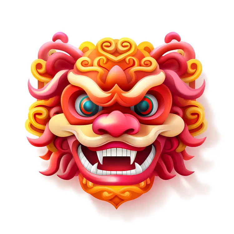 Vibrant Dragon Head Illustration