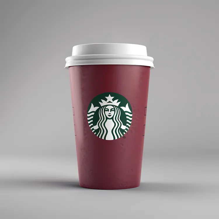 Red Starbucks Cup with Logo