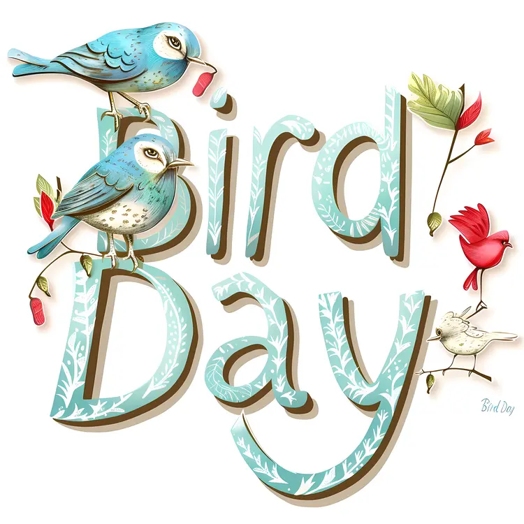 Bird Day Celebration Illustration