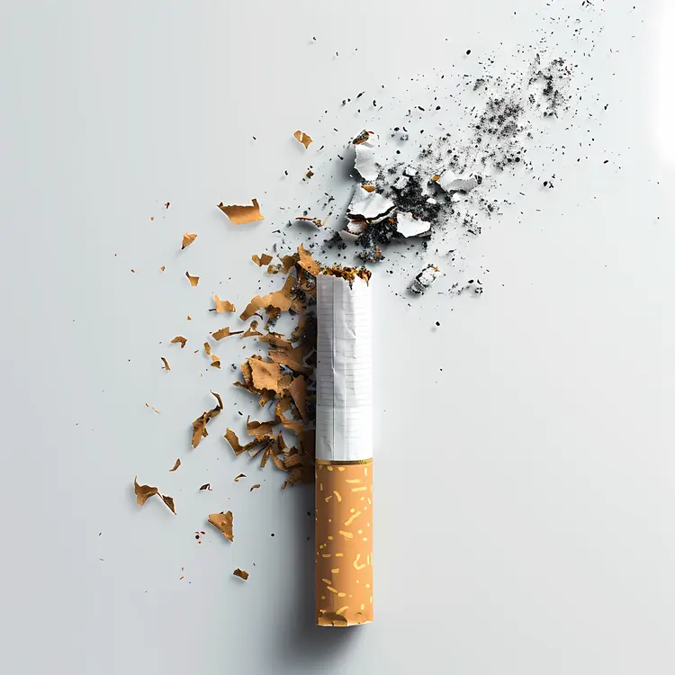 Cigarette Breaking Apart