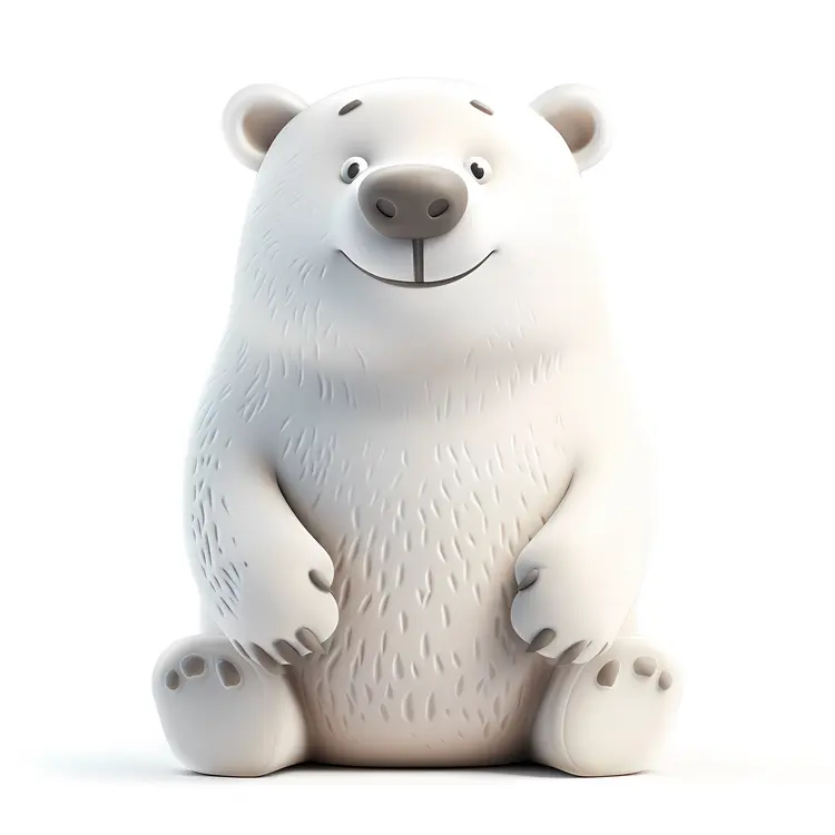 Cute Cartoon Polar Bear