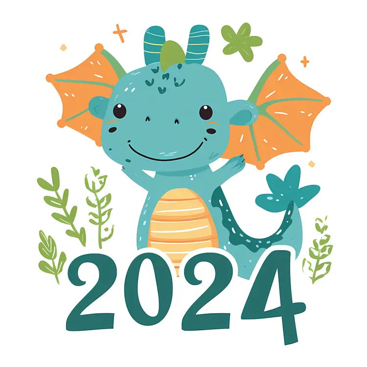 Blue Dragon Welcoming 2024 New Year