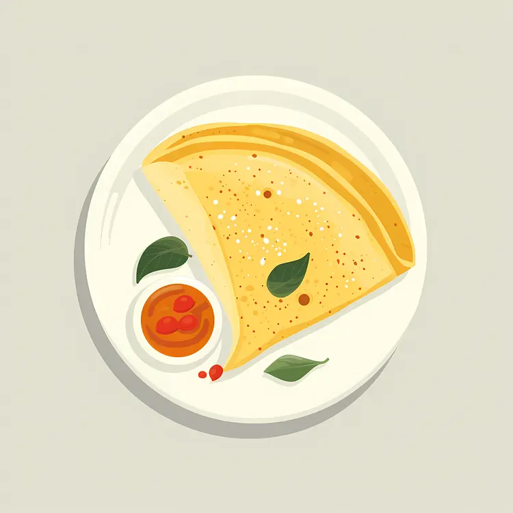 Dosa with Chutney