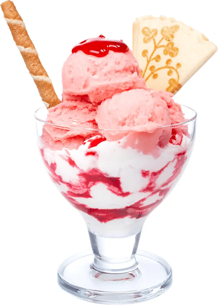 Strawberry Ice Cream Sundae