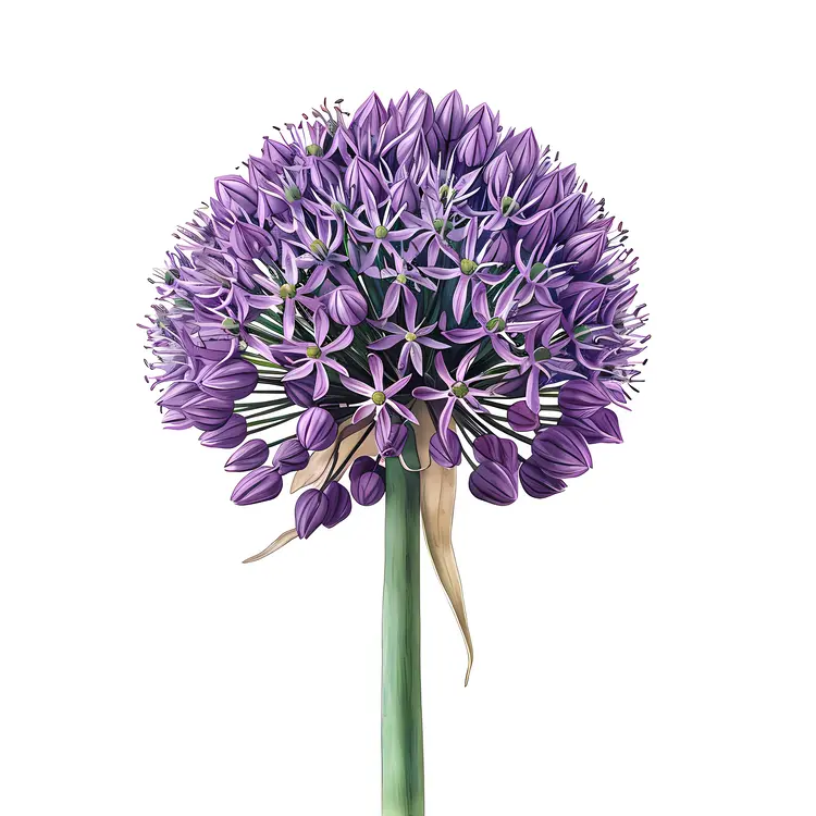 Purple Botanical Bloom