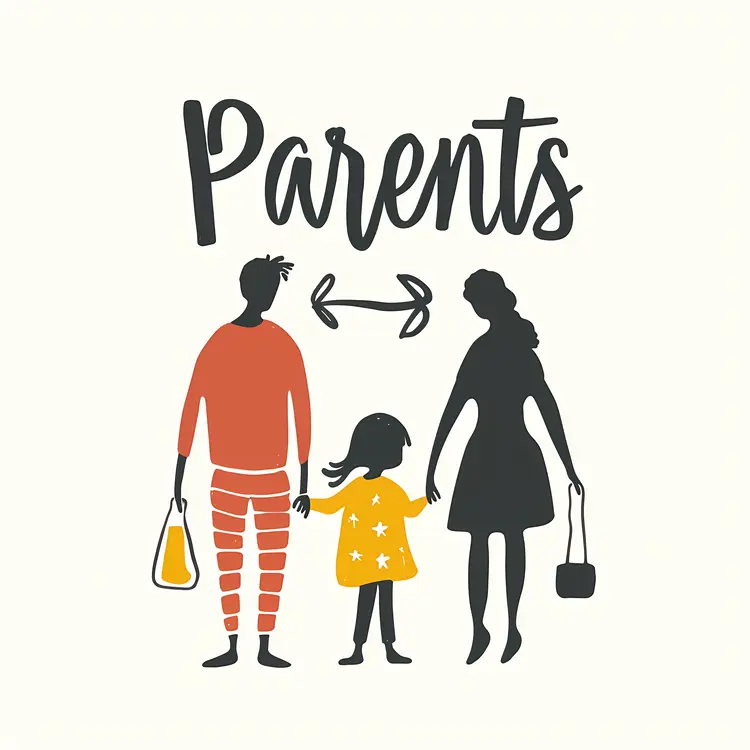Parents with Child Silhouette
