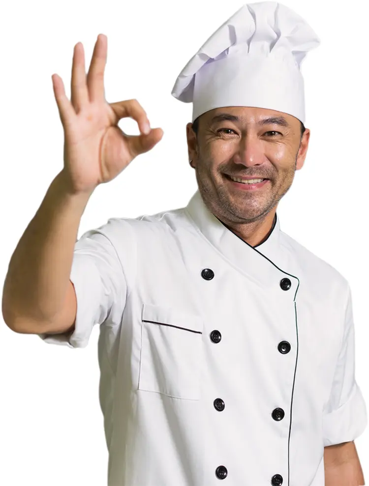 Male Chef Giving OK Sign