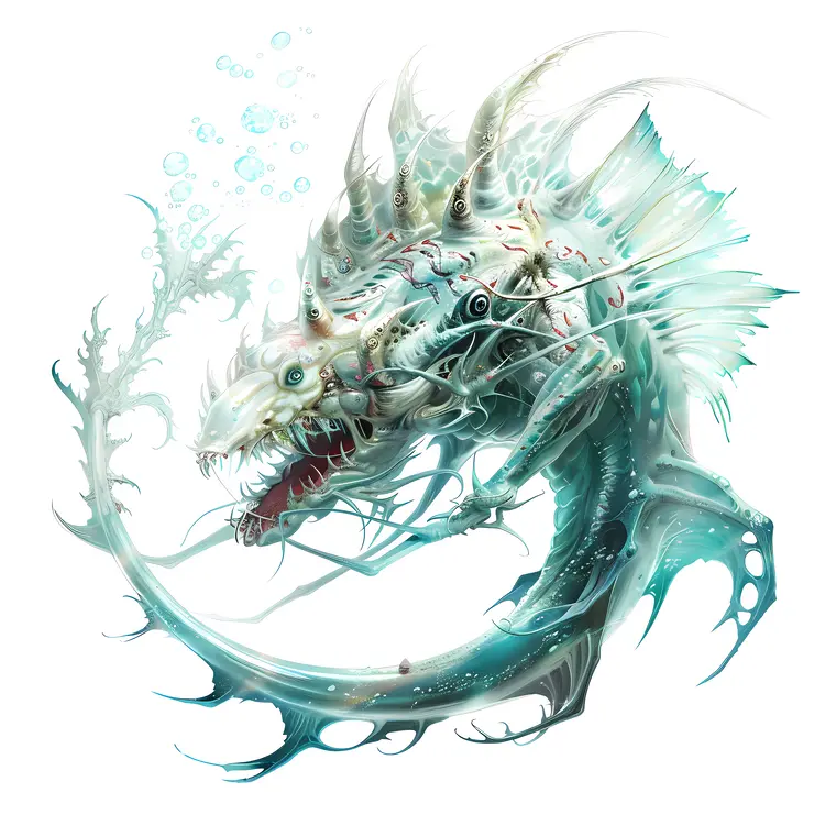 Terrifying White Sea Monster