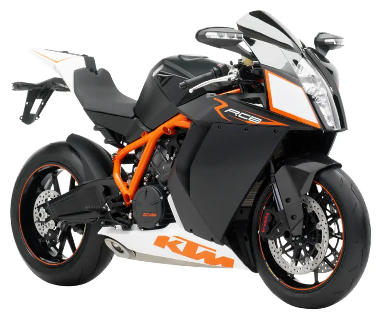 Black and Orange Motorcycle for Racing Enthusiasts