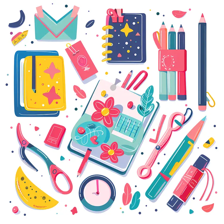Creative Stationery and Notebook Doodles