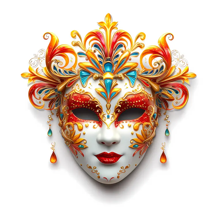 Colorful Venetian Mask