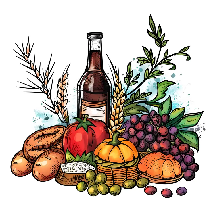 Harvest Basket Illustration