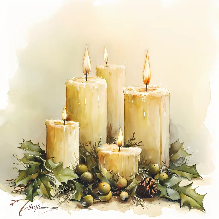 Candles with Holly