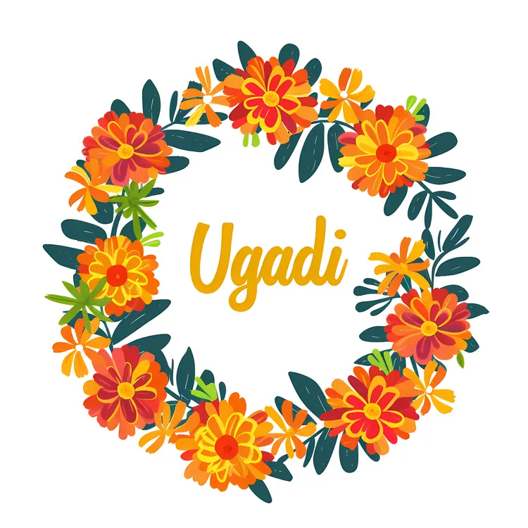Floral Wreath for Ugadi Celebration
