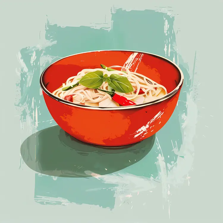Noodle Bowl with Fresh Herbs