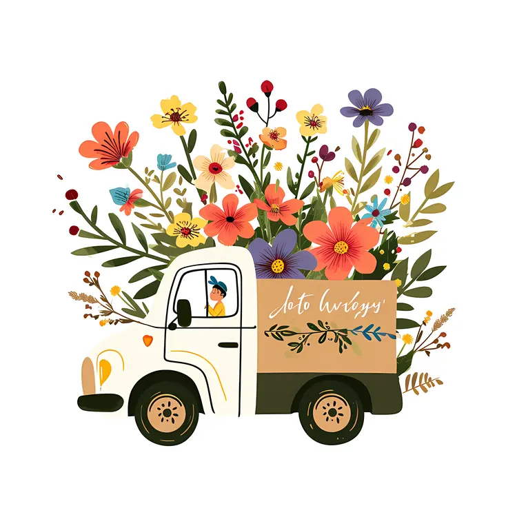 Flower Delivery Truck
