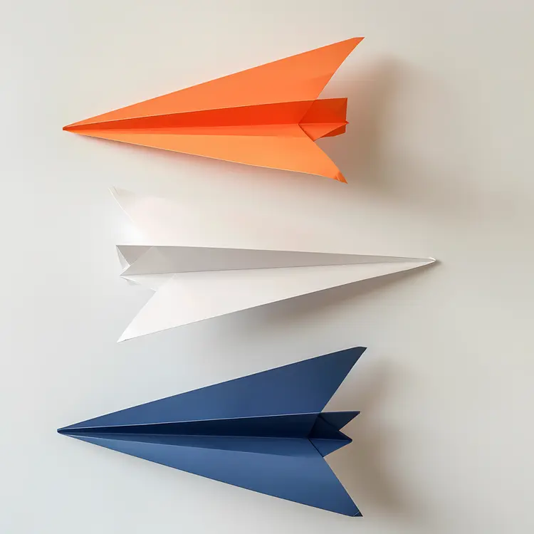 Colorful Paper Airplanes