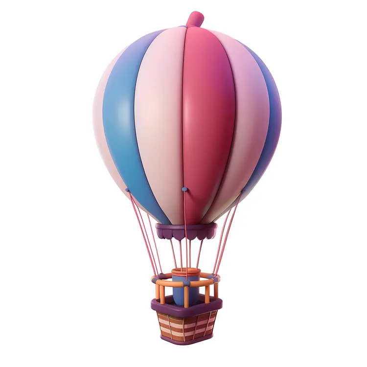 Colorful Hot Air Balloon in the Sky