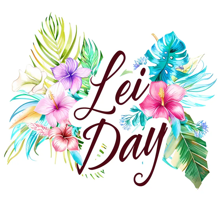 Lei Day Celebration with Vibrant Flowers