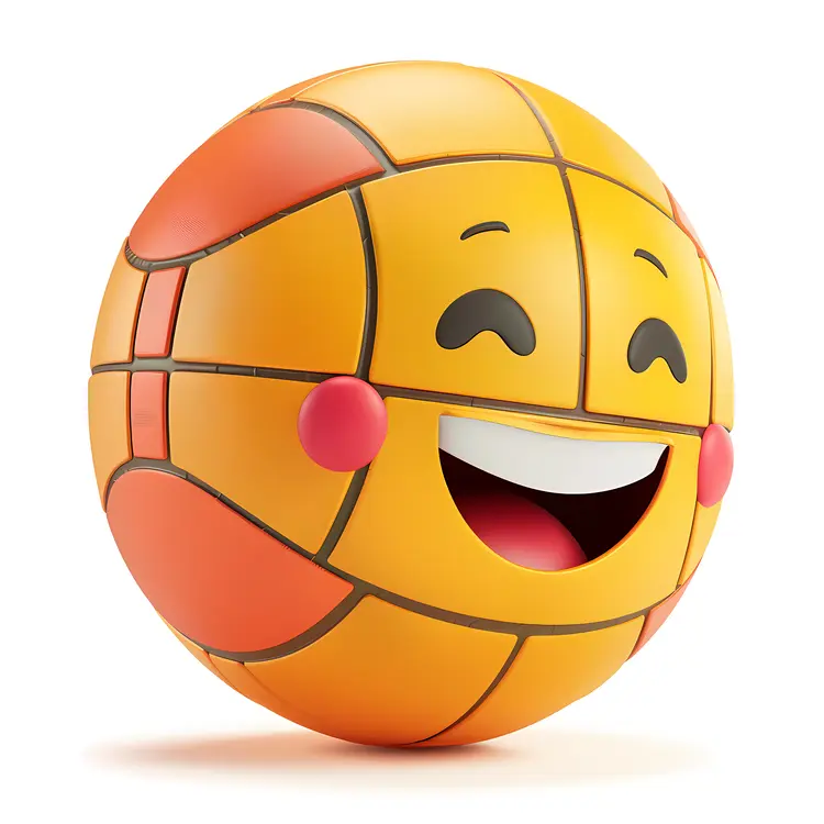 Happy Basketball Emoji