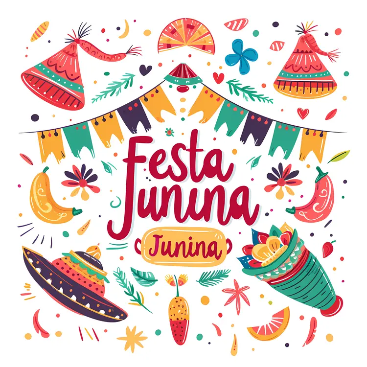 Colorful Festa Junina Banner
