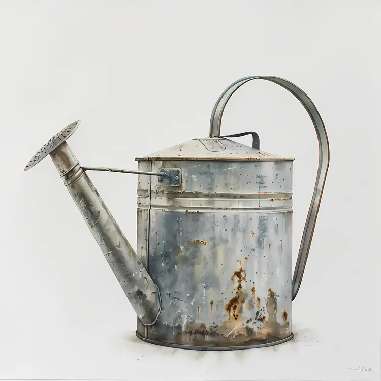 Rusty Metal Watering Can