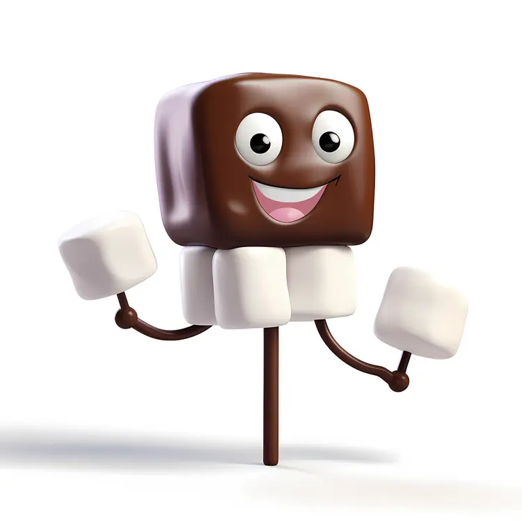 Cartoon Chocolate Cube